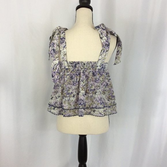 Happy Nature Shoulder Tie Top - 115B - Picture 3 of 7